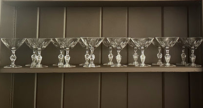 Crystal Coupes- Large Set