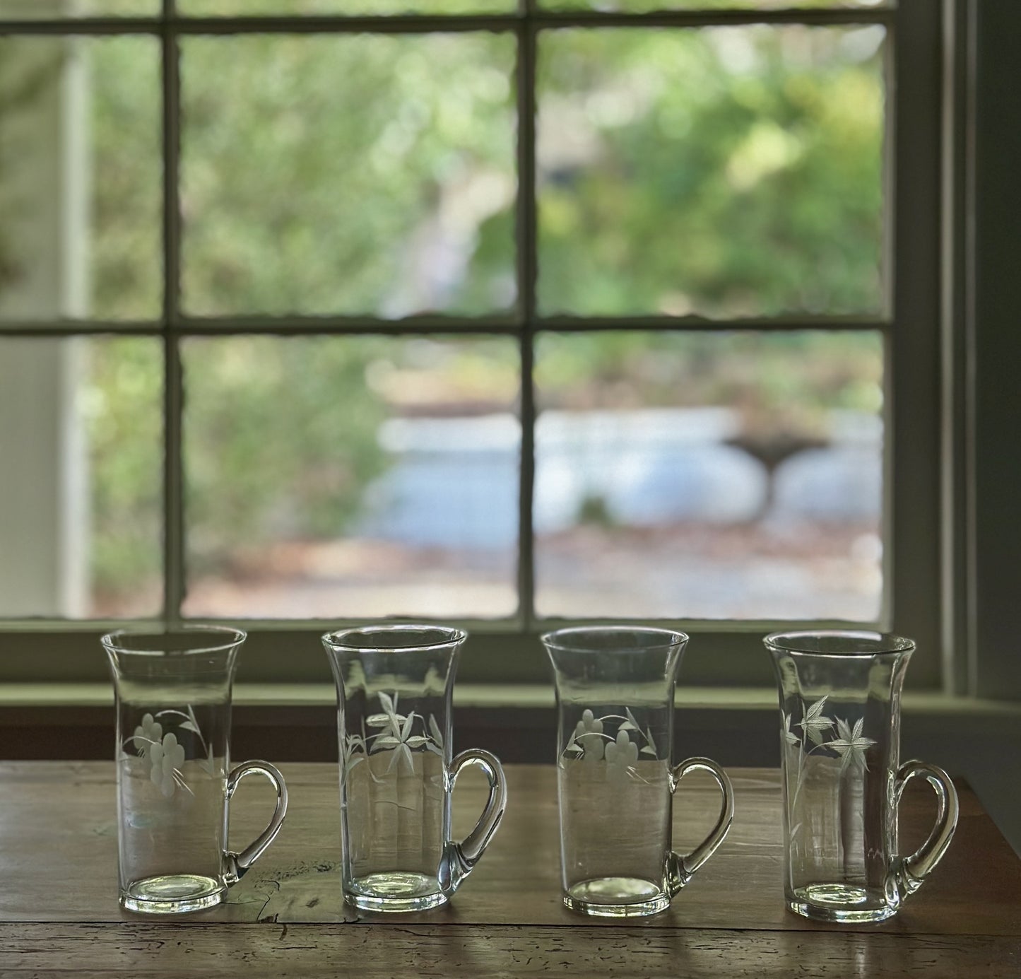 Etched Irish Coffee Mugs (Set of 5)